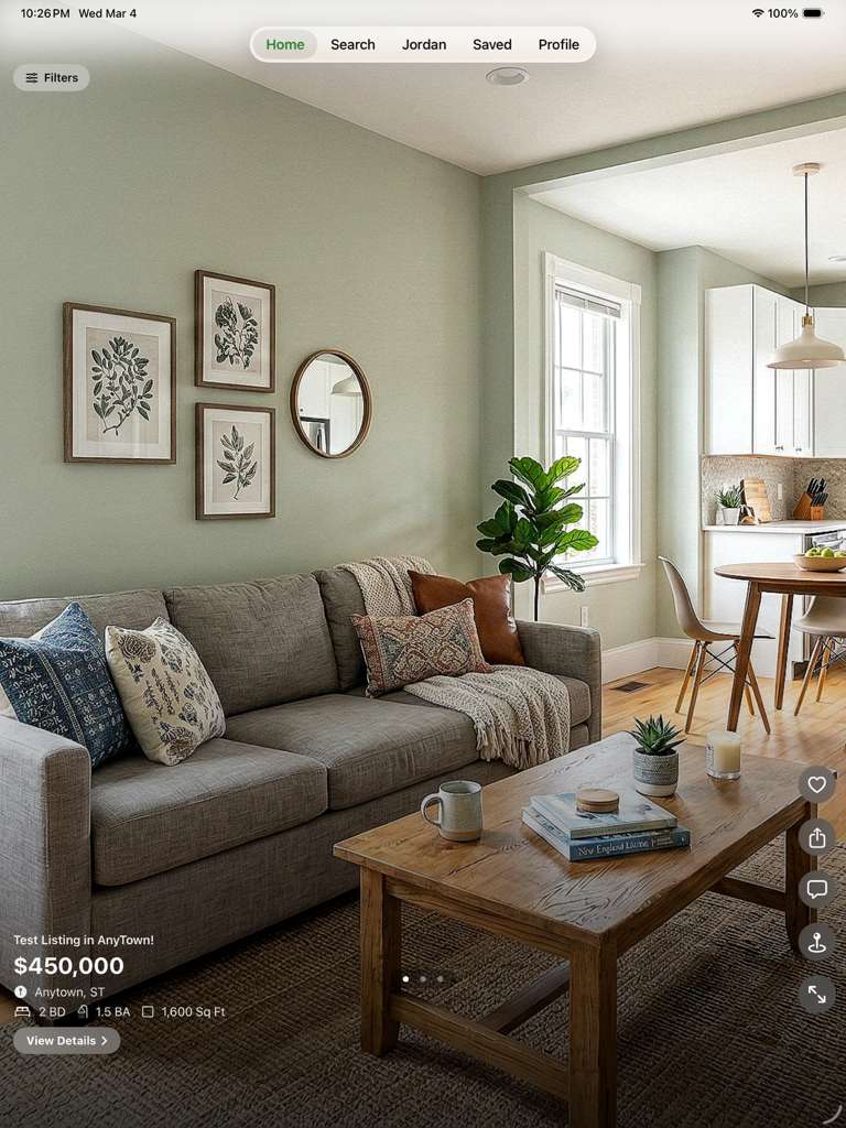 Shellfeed on iPad — buyer listing view